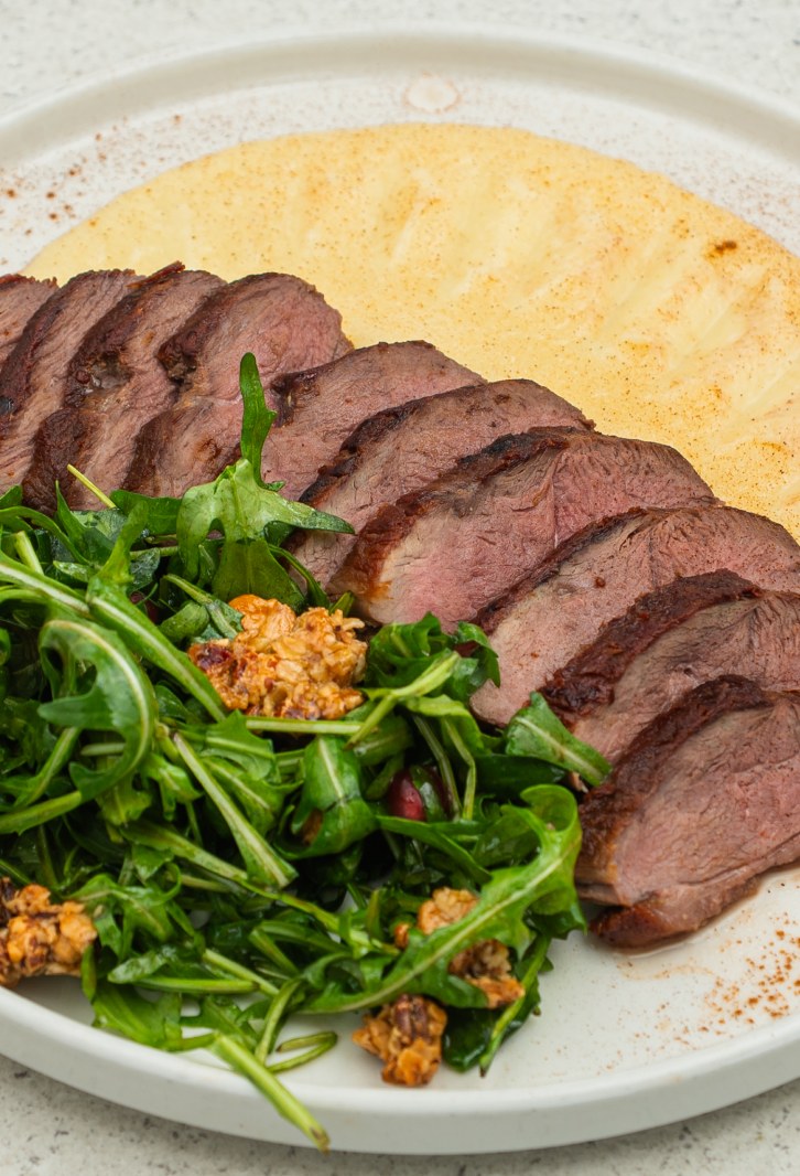 Duck with accompaniments from the Heritage Rooftop menu